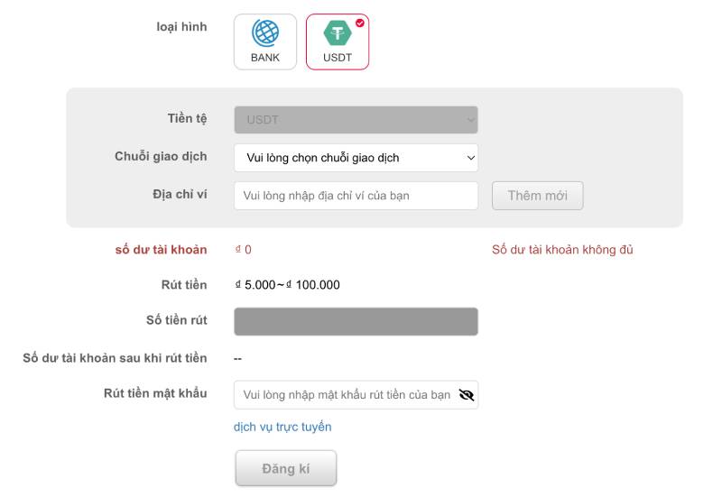 Hướng Dẫn Rút Tiền W388 Nhanh Gọn Và An Toàn Tuyệt Đối 4 Rút tiền bằng USDT (Crypto)